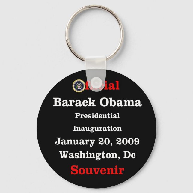 Chaveiro Inauguração Oficial de Obama Ofertas de Souvenir (Frente)