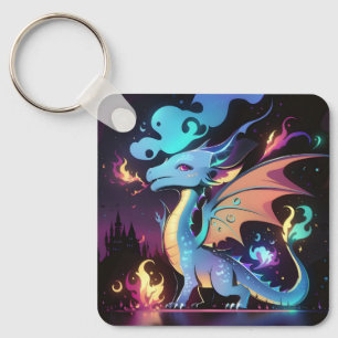 Chaveiro Incêndio de Dragão Encantado