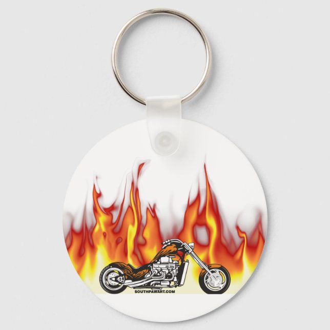 Chaveiro Incêndio em motocicleta (Frente)