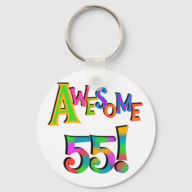 Chaveiro Incrível 55 t-shirts e presentes (Frente)