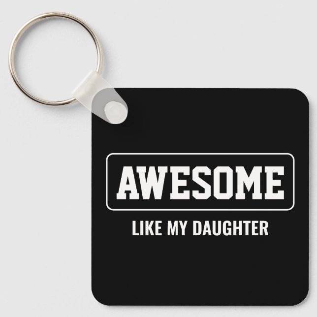 Chaveiro INCRÍVEL COMO MINHA FILHA Dia de as mães Minimalis (Frente)