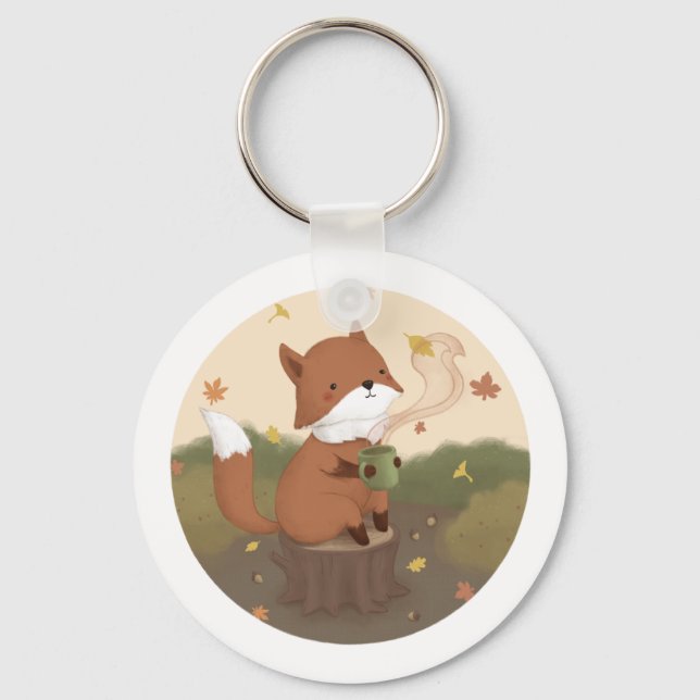 Chaveiro Incrível outono: Fox (Frente)