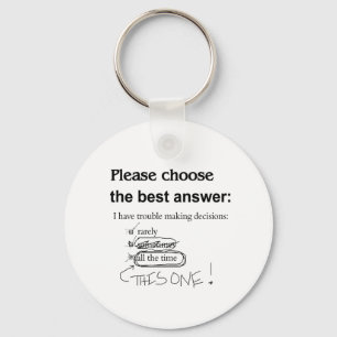 Chaveiro Indeciso - Decisões de Fazer problemáticas