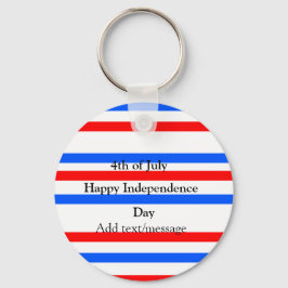 Chaveiro Independência do azul vermelho Dia 4 de julho