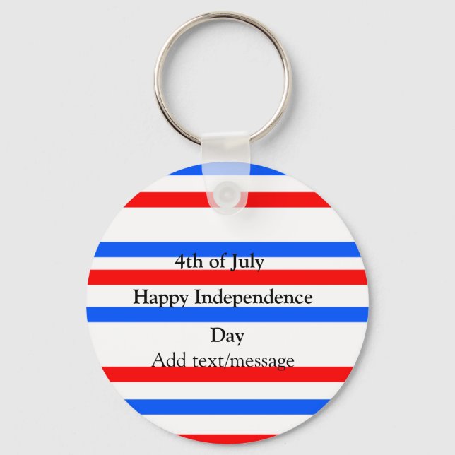 Chaveiro Independência do azul vermelho Dia 4 de julho (Frente)