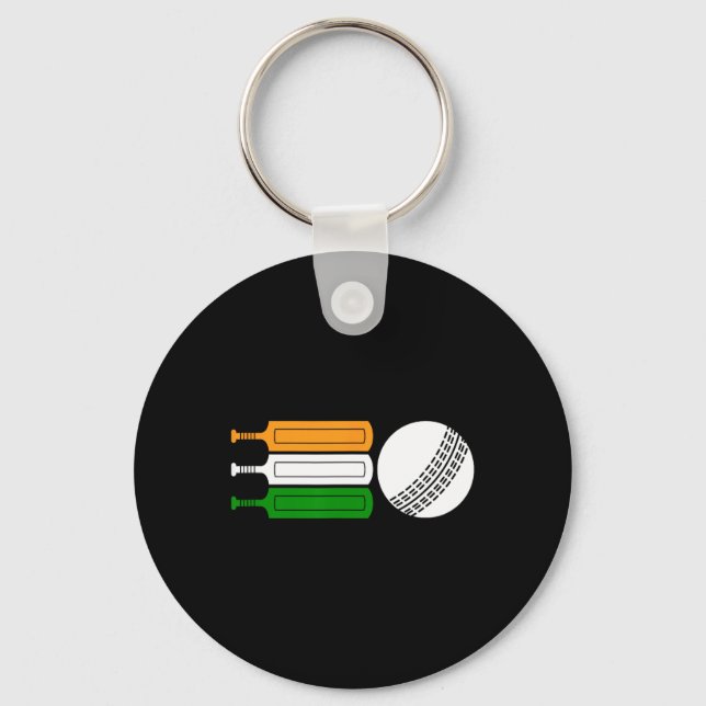 Chaveiro India Cricket Player Ll Indian Flag Cricket Team  (Frente)