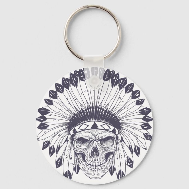 Chaveiro Indian Skull (Frente)