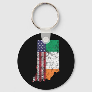 Chaveiro Indiana - Bandeira Irlandesa Americana Dia de São 