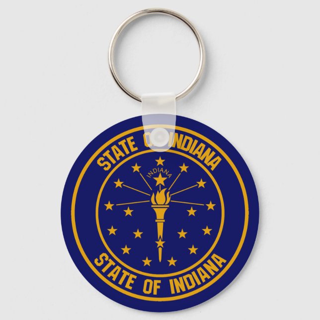 Chaveiro Indiana Round Emblem (Frente)