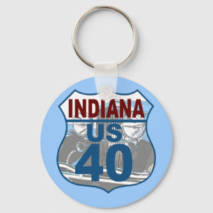 Chaveiro Indiana US Route 40 - Duesenberg