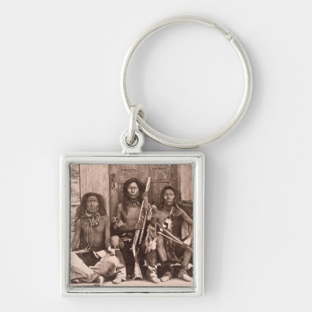 Chaveiro Indianos de Spokane, 1861 (foto de b/w) (Frente)