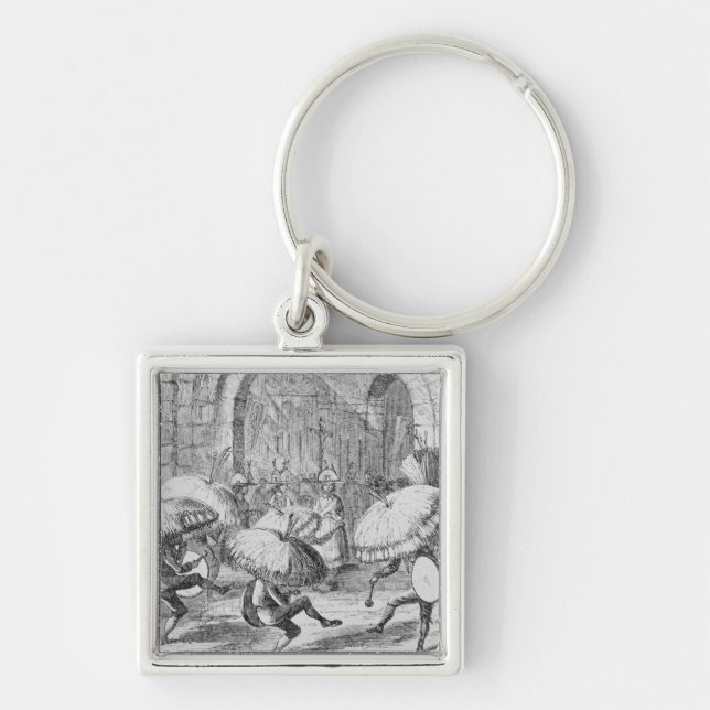 Chaveiro Indianos que comemoram o Chuno ou a batata (Frente)