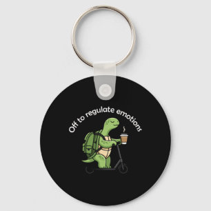 Chaveiro Indo Regular Emoções Tartaruga Divertida Saúde Men