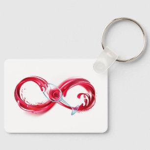 Chaveiro Infinidade com vinho tinto