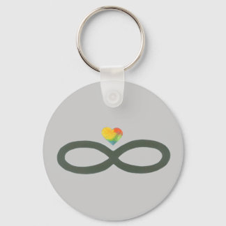 Chaveiro Infinidade Preta com Coração 3