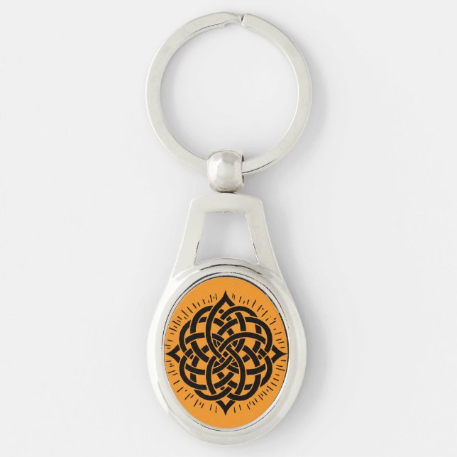 Chaveiro Infinite Harmony: Sacred Mandala Celtic Symbol Art (Frente)