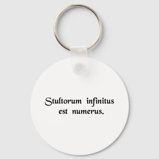 Chaveiro Infinite is the number of fools. (Frente)