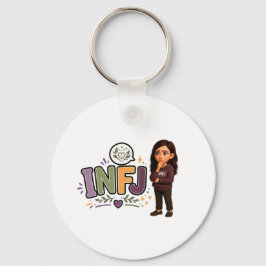 Chaveiro INFJ — A Guardiã das Ideias