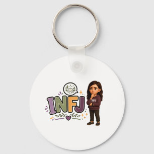 Chaveiro INFJ — A Guardiã das Ideias