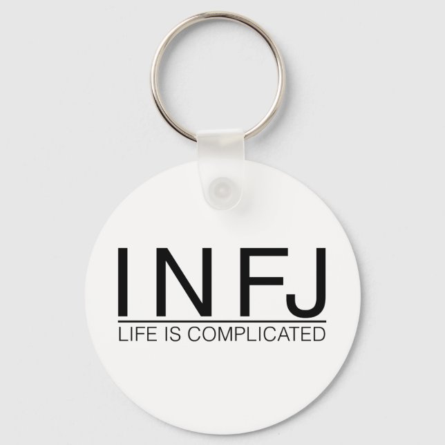 Chaveiro INFJ Life é complicado (Frente)