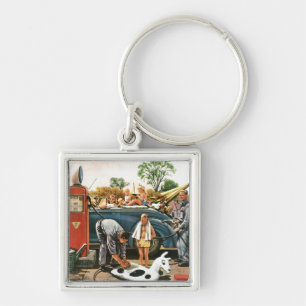 Chaveiro Inflando o brinquedo da praia