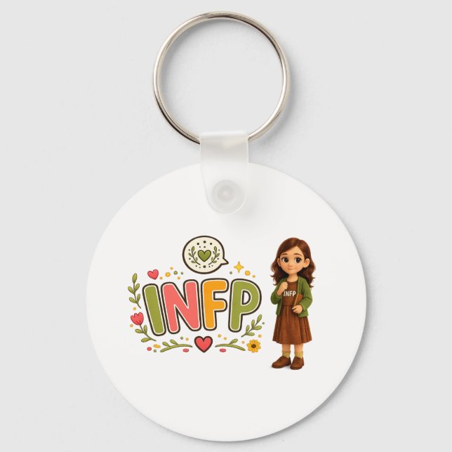 Chaveiro INFP — A Sonhadora Criativa (Frente)