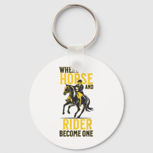 Chaveiro Inglês Andando Engraçado Equestre Dizendo Esporte