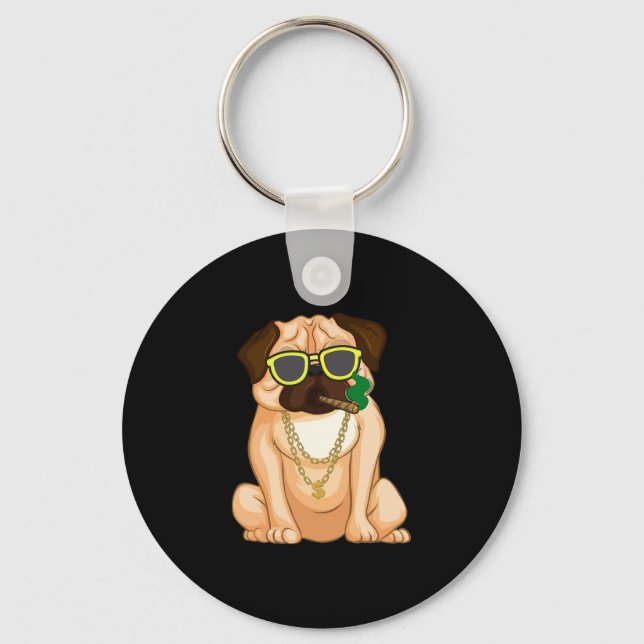 Chaveiro Inglês Buldogue Dog Lover Divertimento (Frente)