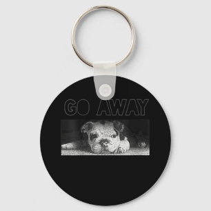 Chaveiro Inglês Buldogue Puppy Social Distanciação Vai Embo