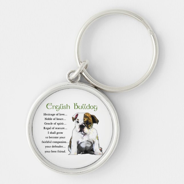 Chaveiro Inglês Bulldog Puppy Heritage of Love (Frente)