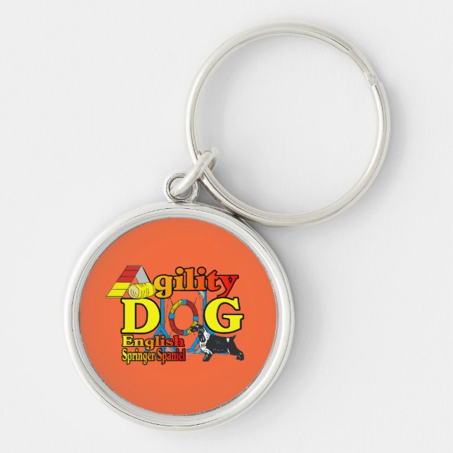 Chaveiro Inglês Springer Spaniel Agilidade (Frente)