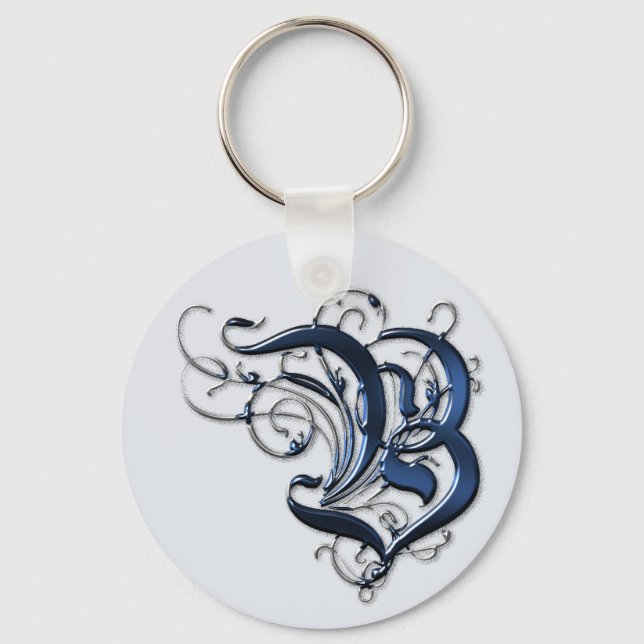Chaveiro Iniciais de Vintage B (Frente)