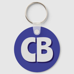 Chaveiro Iniciais Mínimas de Monograma Moderno Profissional