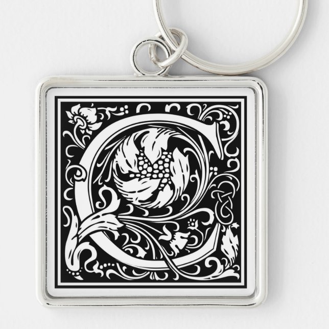 Chaveiro Inicial decorativa "C" da letra (Frente)