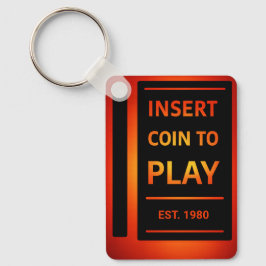 Chaveiro Insert Coin to Play Personalized EST Year Keychain