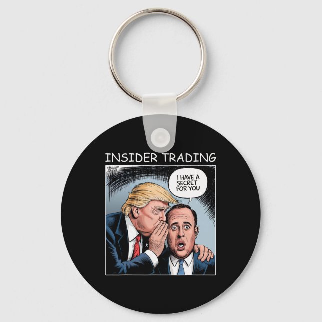 Chaveiro Insider Trading Trump - Engraçado  (Frente)