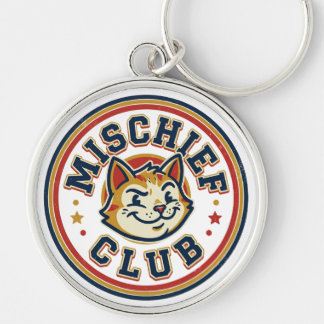 Chaveiro Insígnia de Gato Piscando do Clube da Travessura