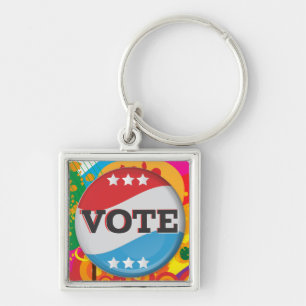 Chaveiro Insígnia de Voto Retro