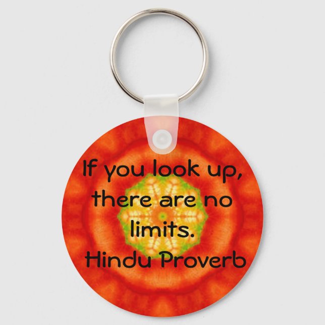 Chaveiro inspiração Hindu Proverb da Índia (Frente)