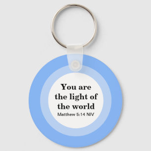 Chaveiro Inspiração Você é a luz do Azul do Mundo