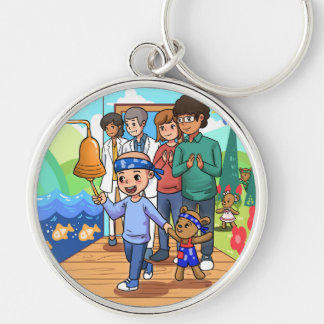 Chaveiro Inspiracional de cancer de cuidado com o