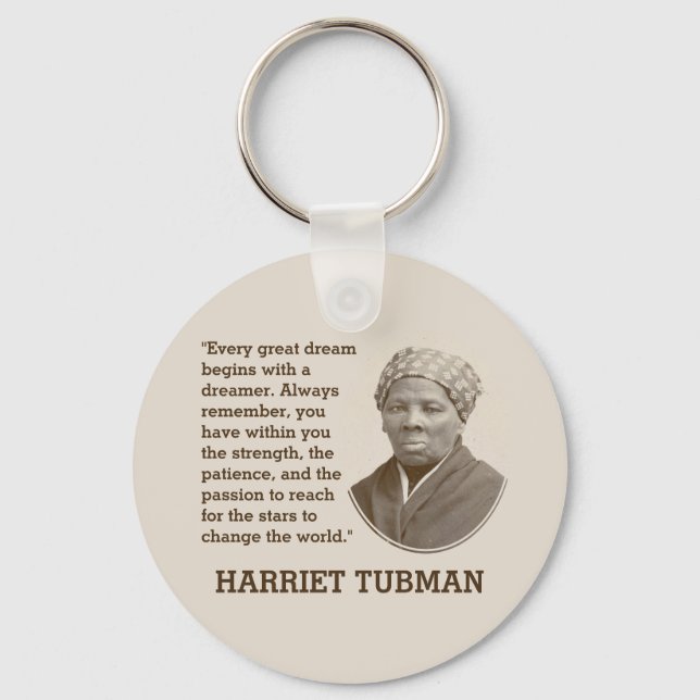 Chaveiro Inspirational Black History Month HARRIET TUBMAN (Frente)
