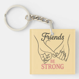 Chaveiro Inspirational Friendship Square Keychain