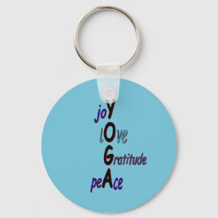 Chaveiro Inspirational Yoga Keychain