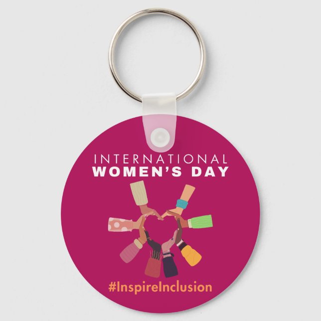 Chaveiro Inspire Inclusion International Women Day (Frente)