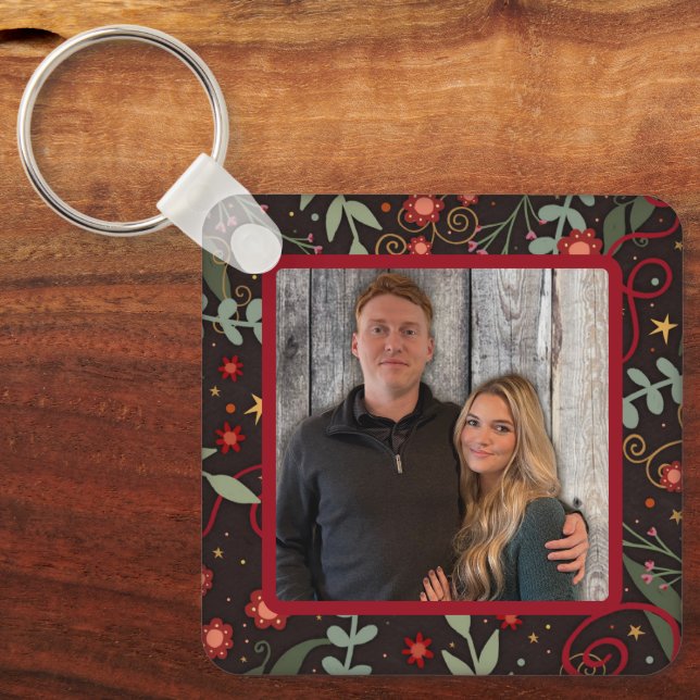 Chaveiro Inspirivência de Nomes Florais Bonito Elegantes (Frente)