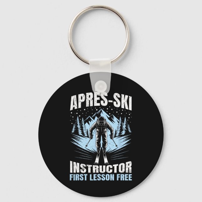 Chaveiro Instrutor de Apres Apres-ski Primeira Lição Grátis (Frente)