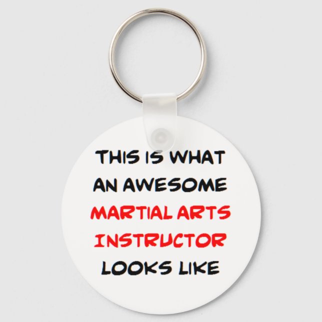 Chaveiro instrutor de artes marciais, incrível (Frente)