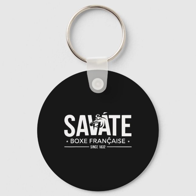 Chaveiro Instrutor de Savate Artes Marciais Francesas Kickb (Frente)