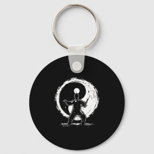 Chaveiro Instrutor de Tai Chi Chuan Yin Yang Minimalista
